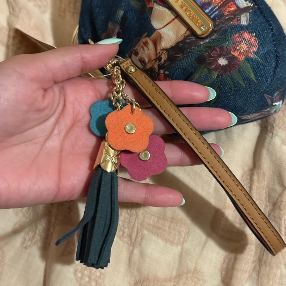 Nicole Lee Denim Blue  Wristlet - Picture 6 of 7